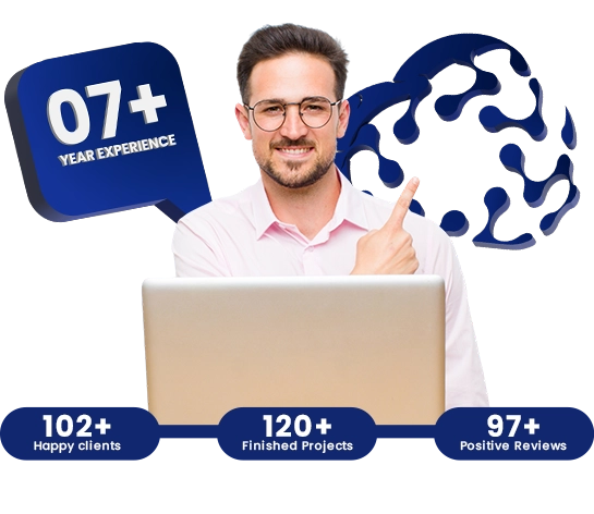 Team collaborating in modern office